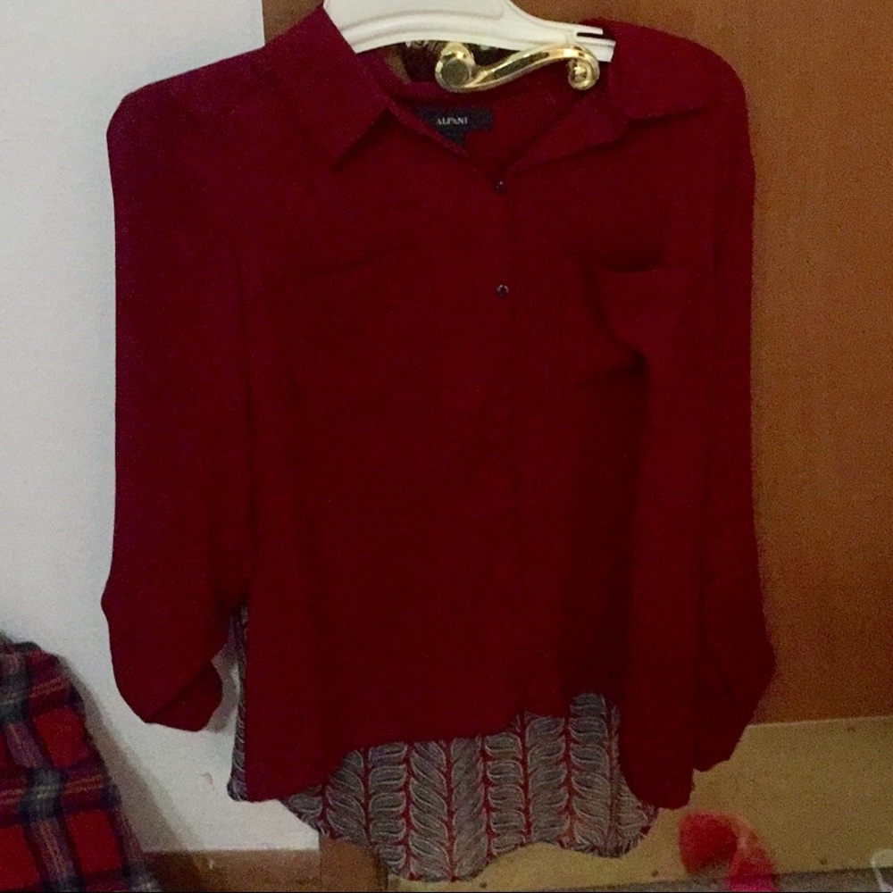 NWOT Alfani button down blouse size 8